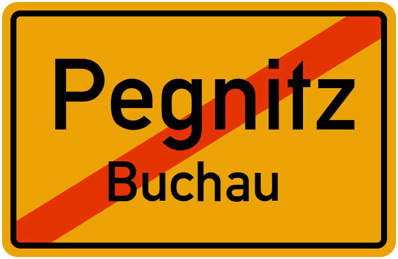 Ortsschild Pegnitz