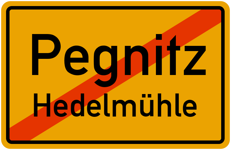 Ortsschild Pegnitz