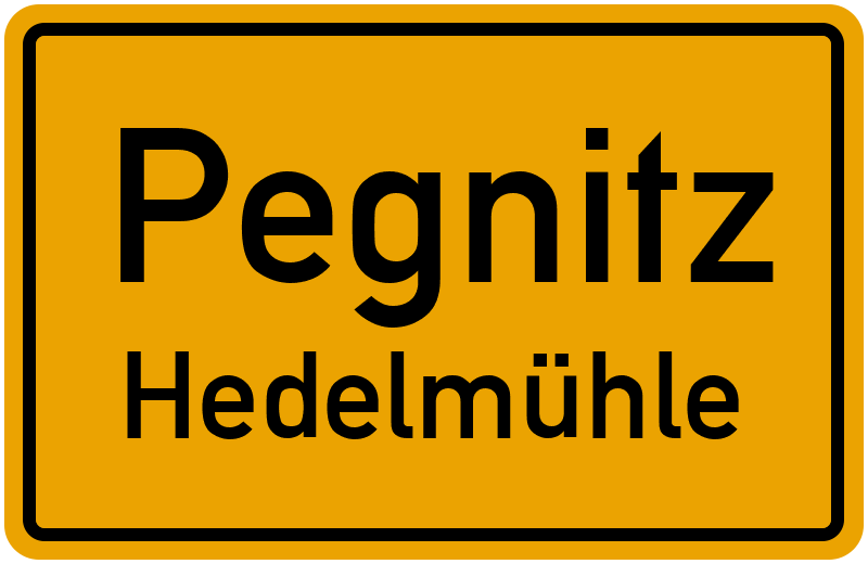 Ortsschild Pegnitz