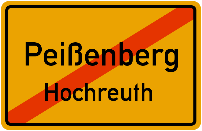 Ortsschild Peißenberg
