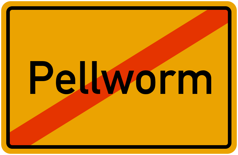 Ortsschild Pellworm
