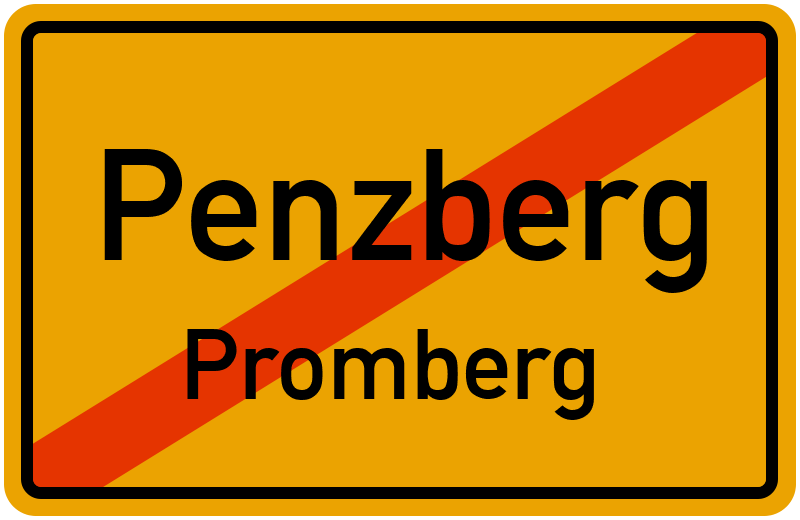 Ortsschild Penzberg