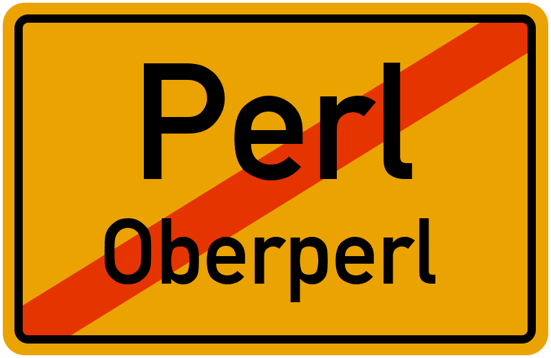 Ortsschild Perl