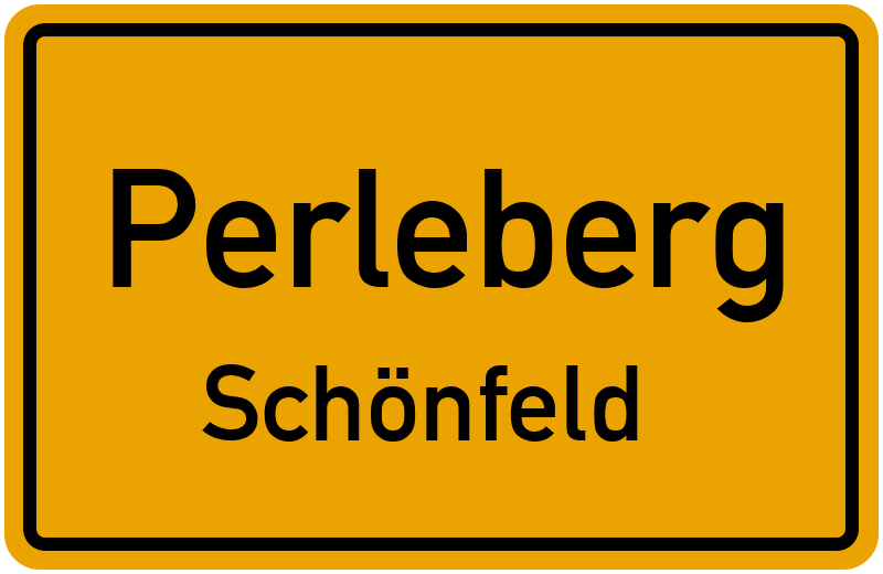 Ortsschild Perleberg