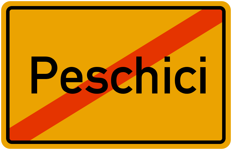 Ortsschild Peschici