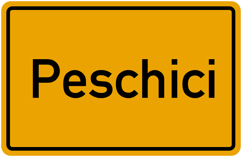Ortsschild Peschici