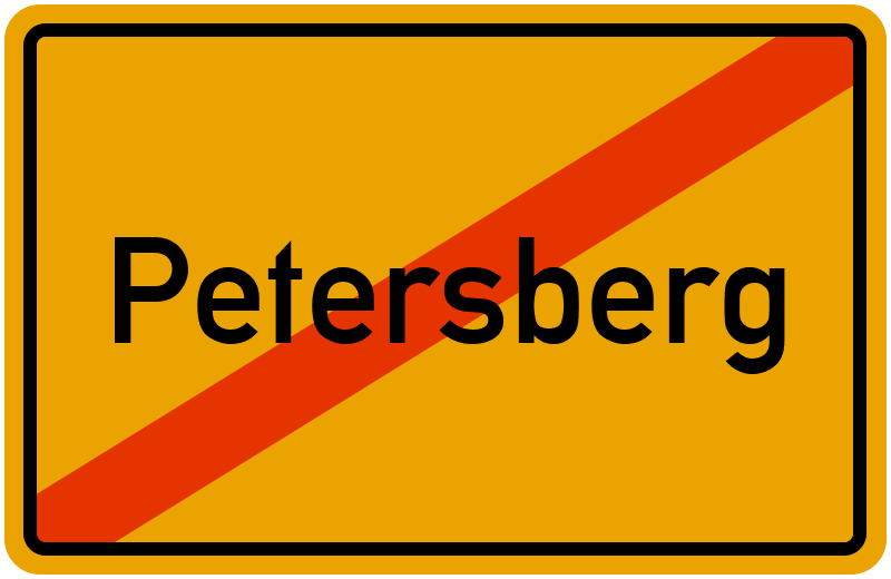 Ortsschild Petersberg