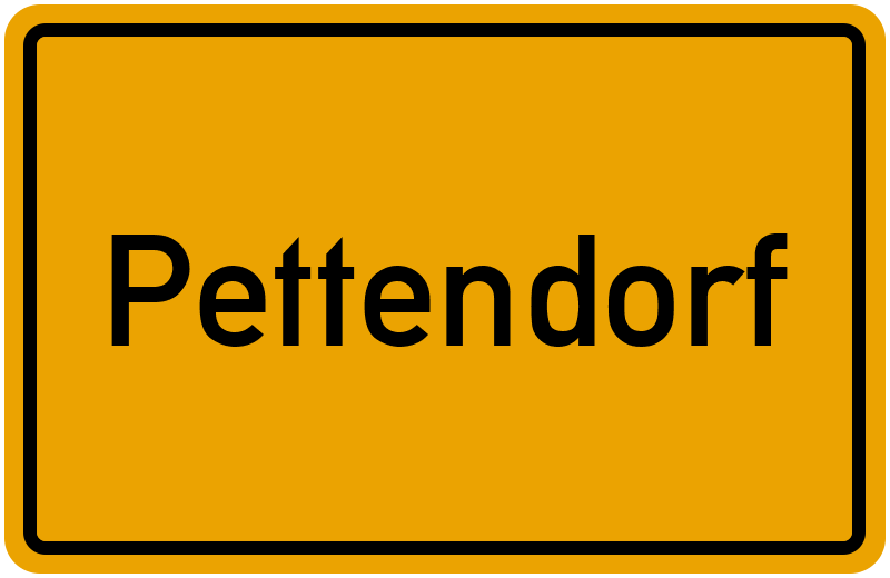 Ortsschild Pettendorf