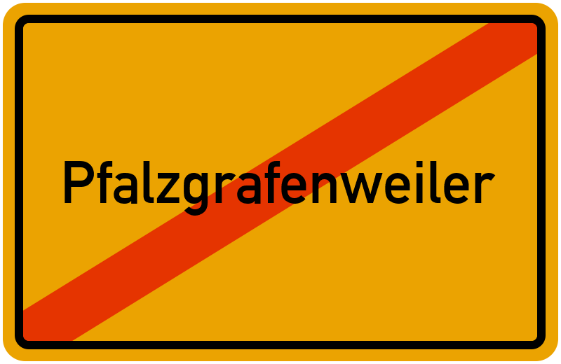 Ortsschild Pfalzgrafenweiler