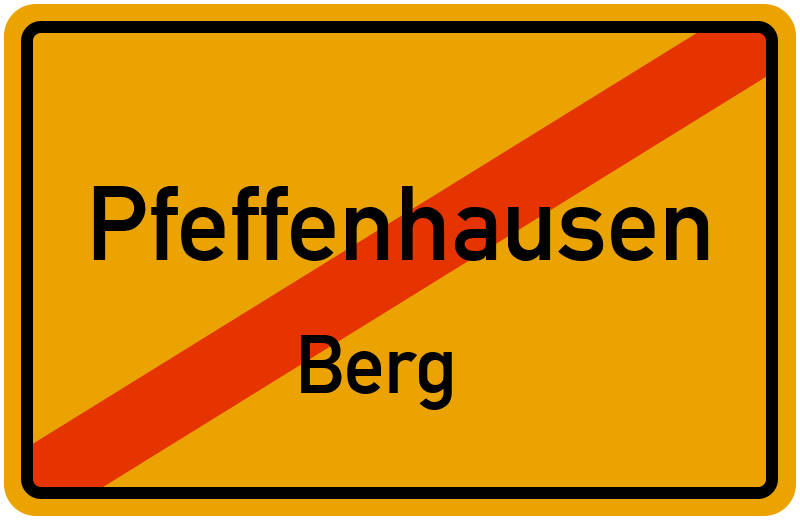 Ortsschild Pfeffenhausen