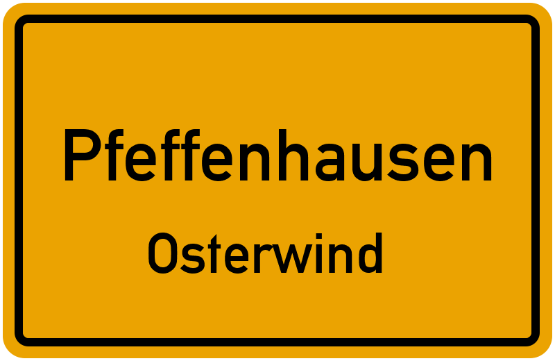 Ortsschild Pfeffenhausen