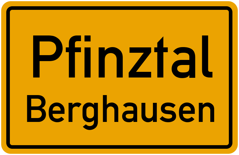 Pfinztal Berghausen Straßenverzeichnis: Straßen in Berghausen