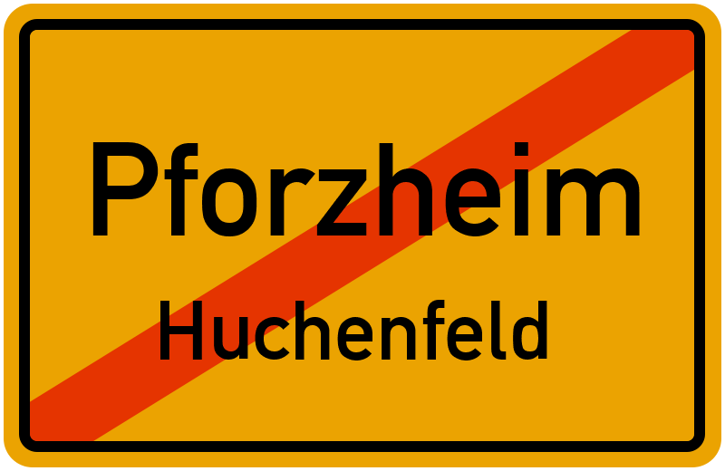 Ortsschild Pforzheim