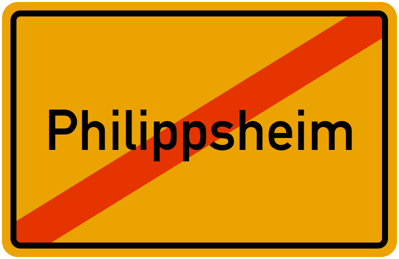 Ortsschild Philippsheim