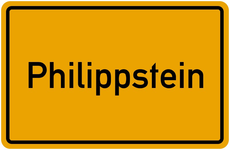 Ortsschild Philippstein