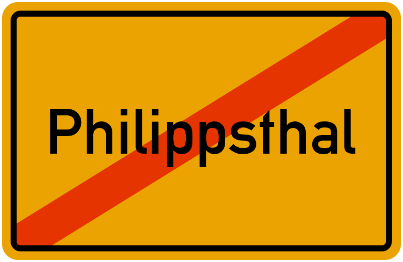 Ortsschild Philippsthal
