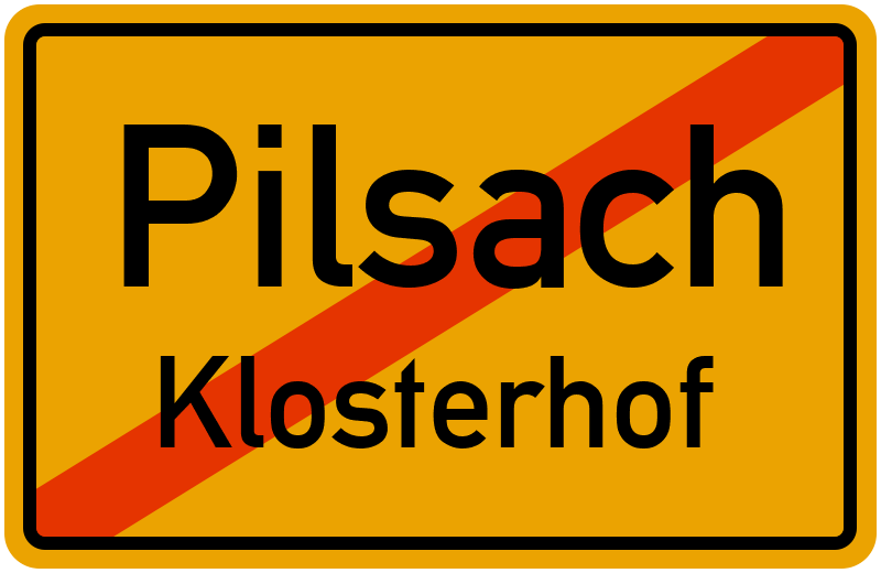 Ortsschild Pilsach