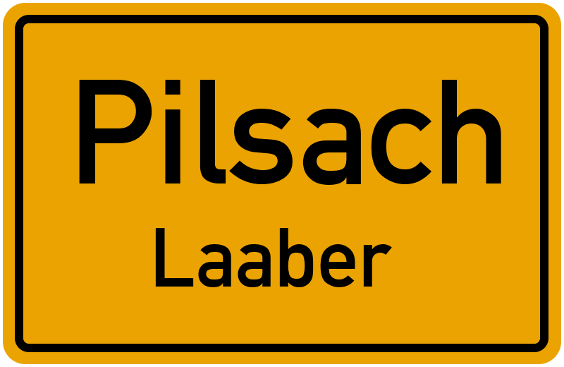 Ortsschild Pilsach