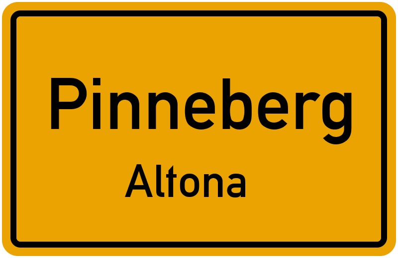 Ortsschild Pinneberg