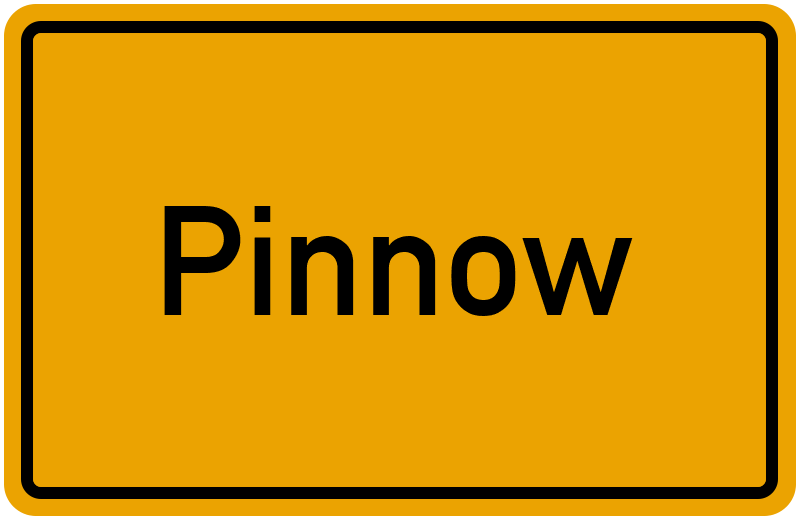 Ortsschild Pinnow
