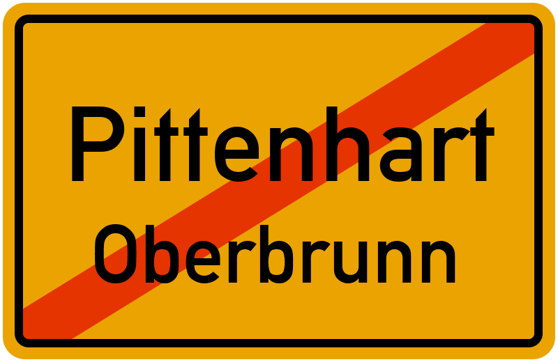 Ortsschild Pittenhart