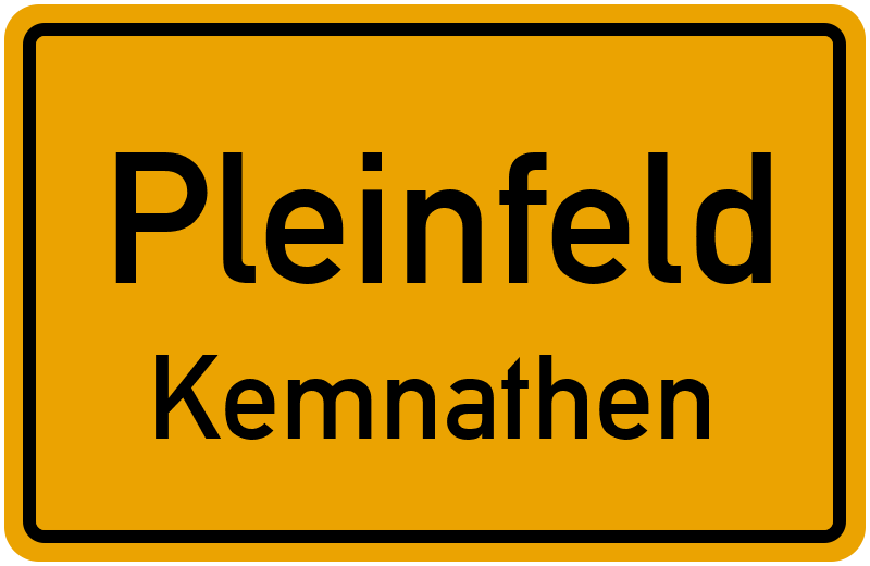 Ortsschild Pleinfeld