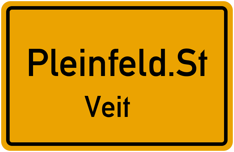 Ortsschild Pleinfeld.St