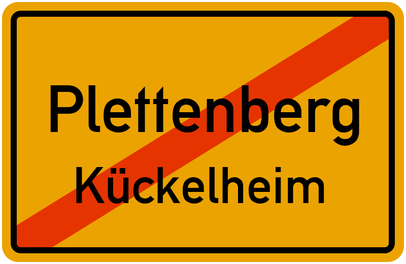 Ortsschild Plettenberg