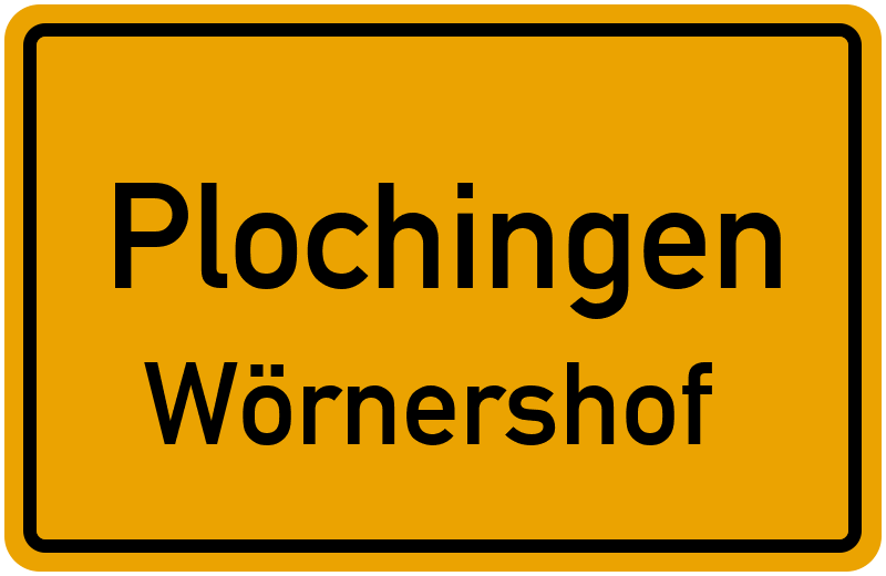 Ortsschild Plochingen