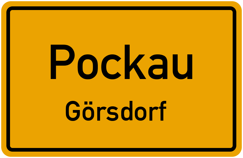 Ortsschild Pockau