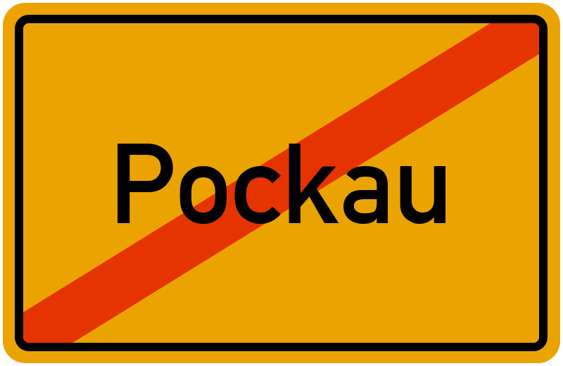 Ortsschild Pockau