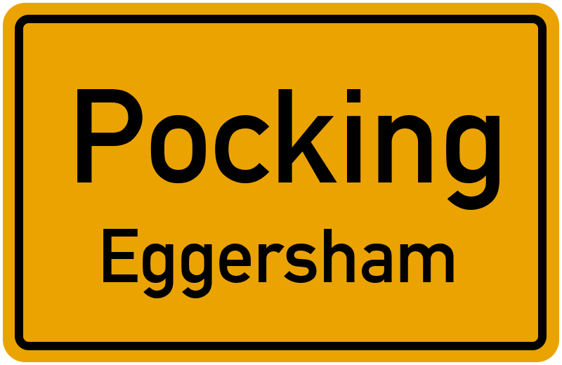 Ortsschild Pocking