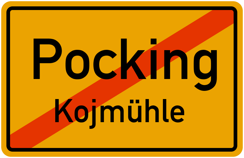 Ortsschild Pocking