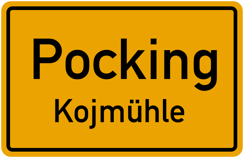 Ortsschild Pocking