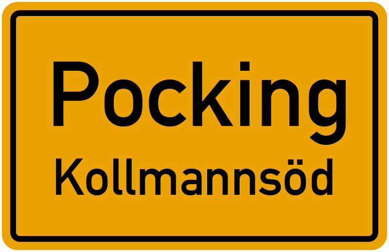 Ortsschild Pocking