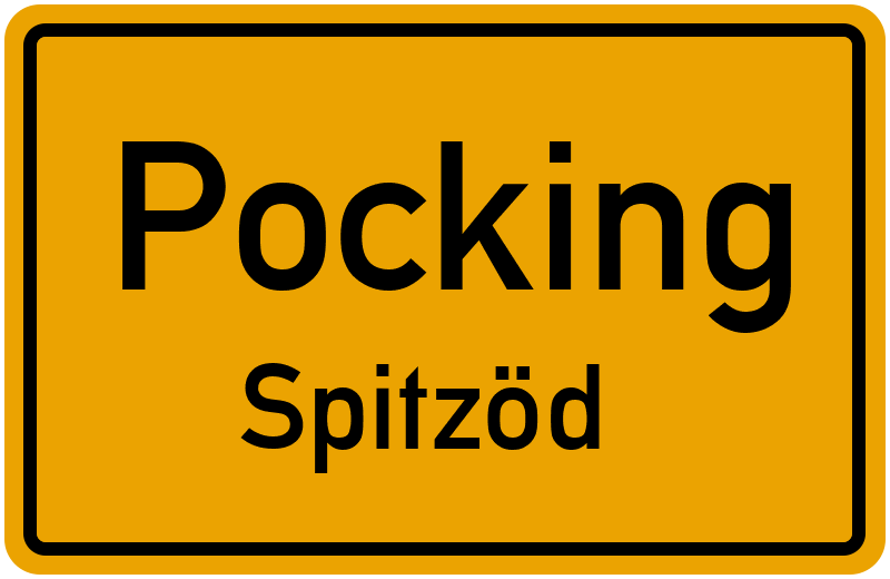 Ortsschild Pocking