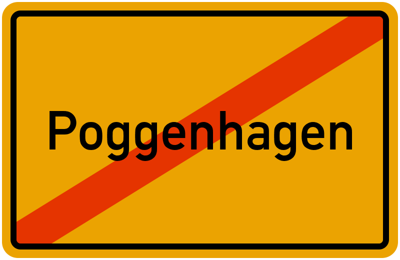 Ortsschild Poggenhagen