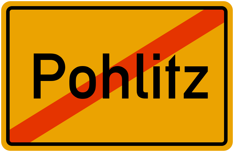 Ortsschild Pohlitz