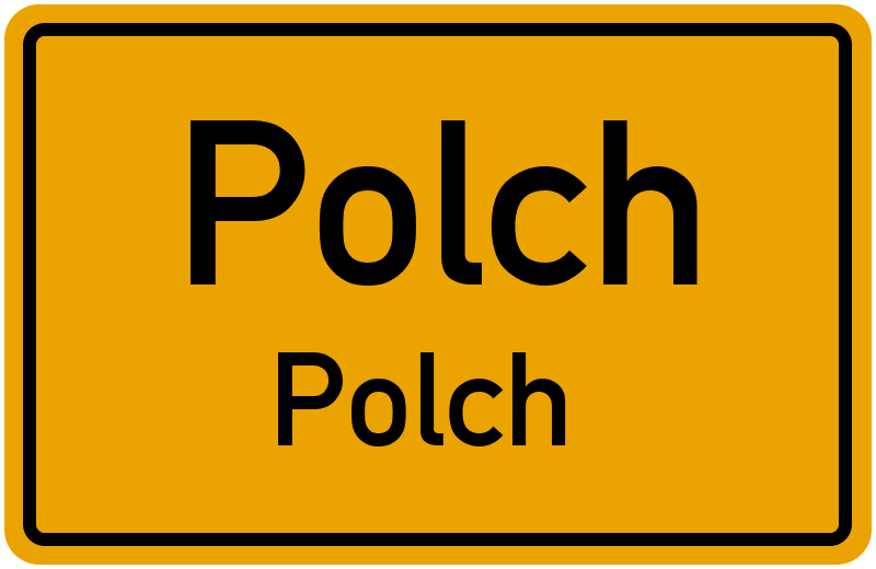 Ortsschild Polch