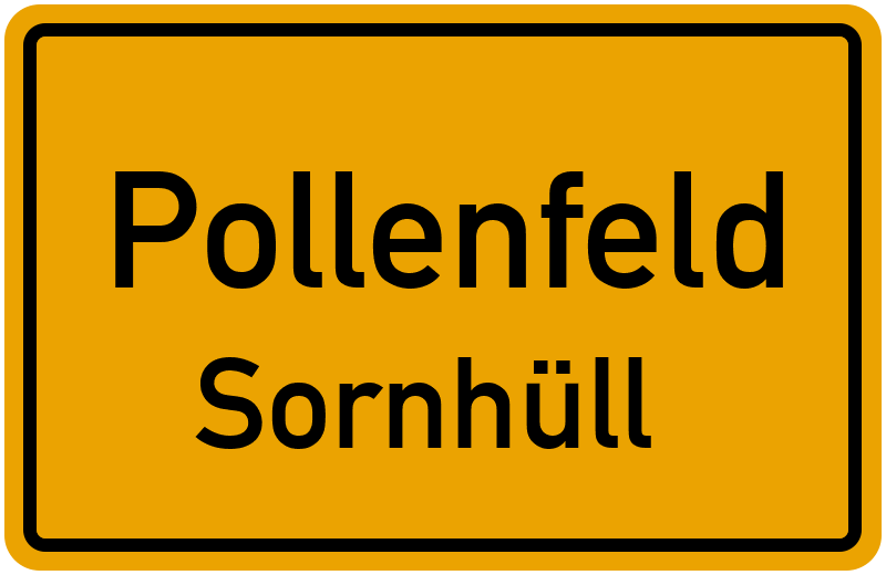 Ortsschild Pollenfeld