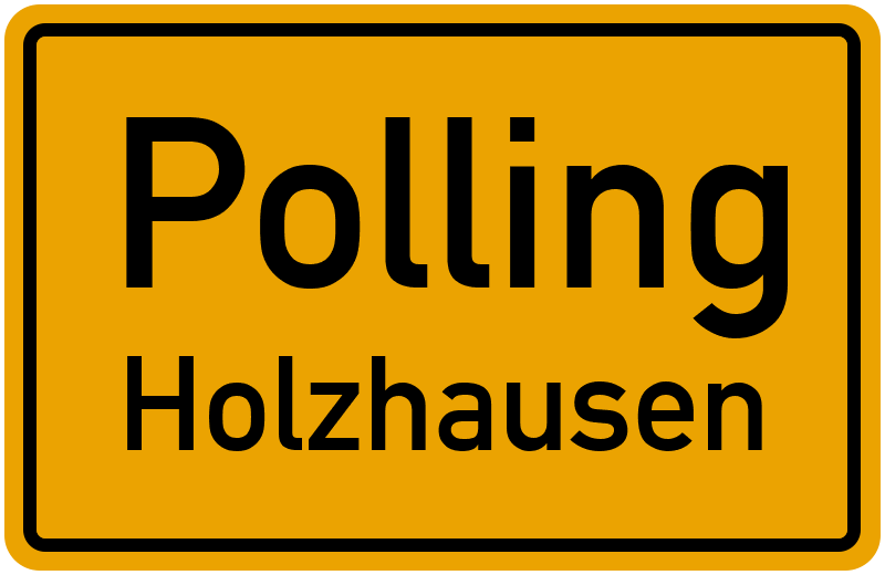 Ortsschild Polling