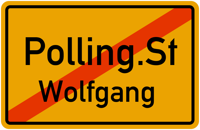 Ortsschild Polling.St