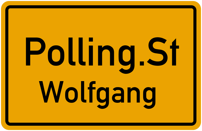 Ortsschild Polling.St