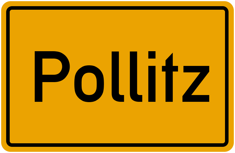 Ortsschild Pollitz