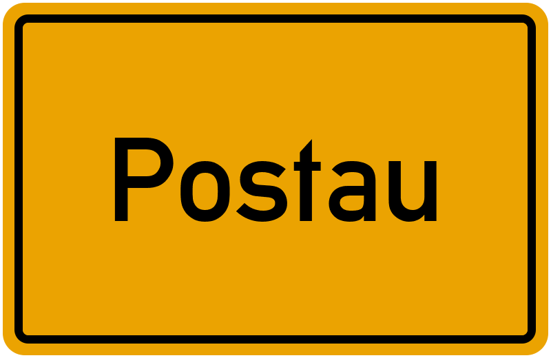 Ortsschild Postau