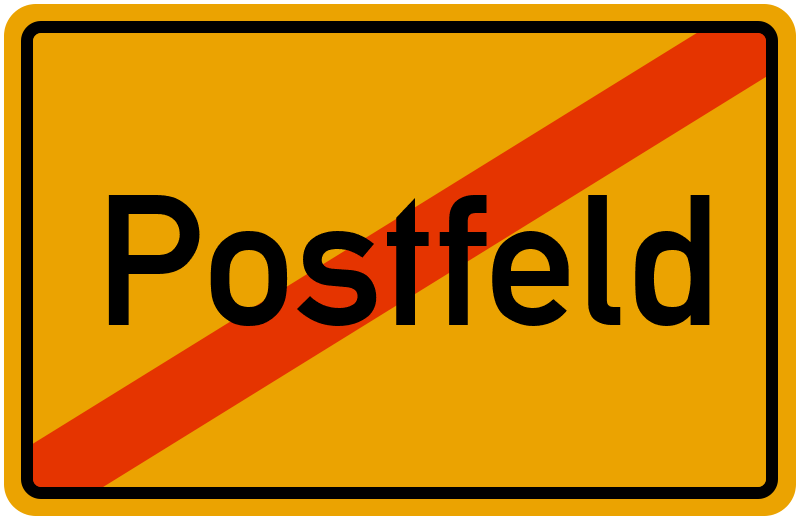 Ortsschild Postfeld