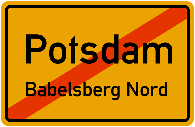 Ortsschild Potsdam