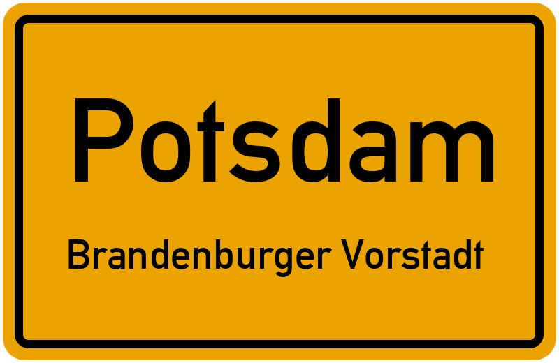 Ortsschild Potsdam