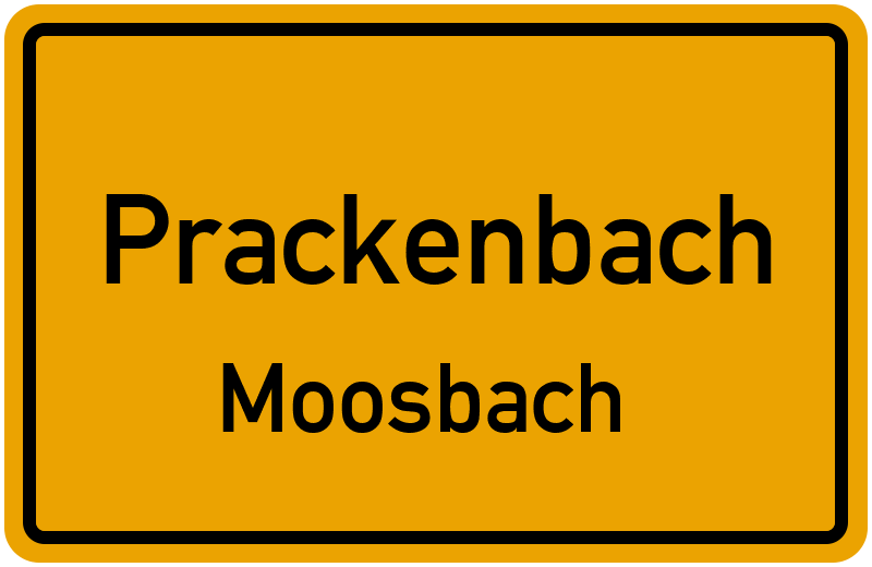 Ortsschild Prackenbach