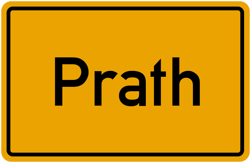 Ortsschild Prath